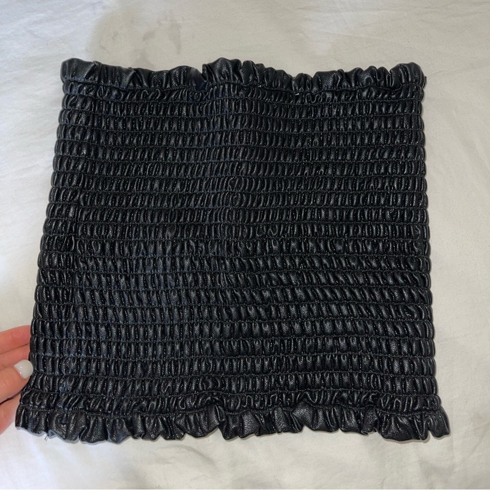 Vintage Havana Runched Strapless Top, Size M